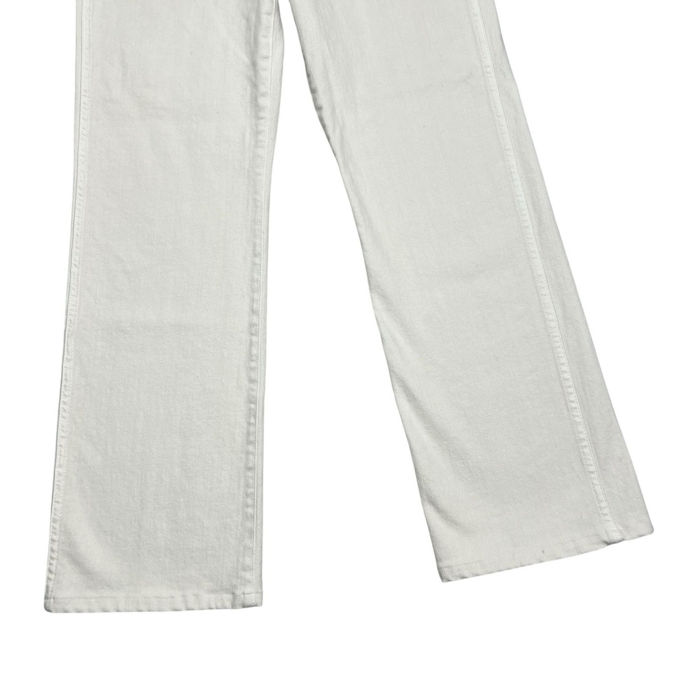 Khaite Jeans Womens Size 30x29 White Danielle High Rise Straight Denim - Picture 4 of 9